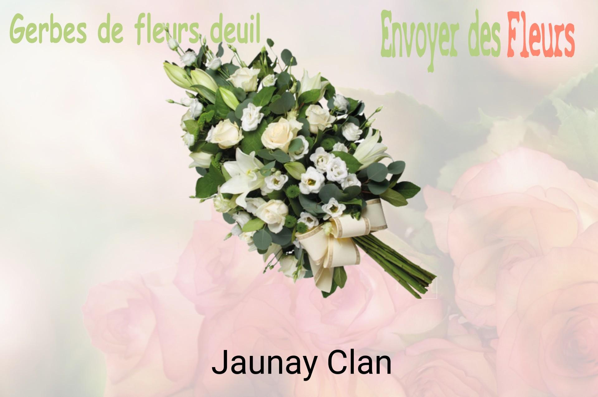 Gerbe de fleurs de deuil livrée à Jaunay-Clan